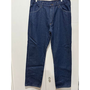 Men's Rustler dark Blue wash Straight Jeans Waist 38x32”